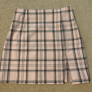 Pink plaid Skirt